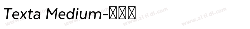 Texta Medium字体转换